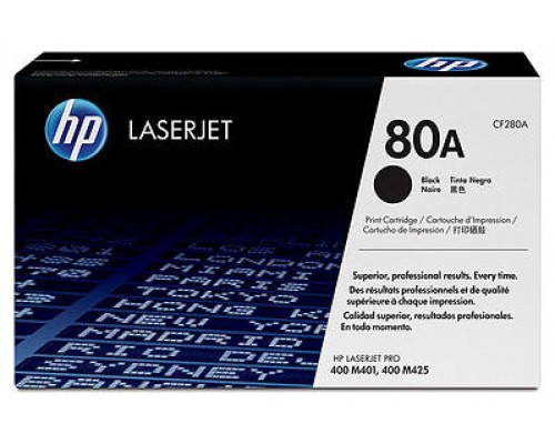 Toner hp 80a cf280a negro 2700pag