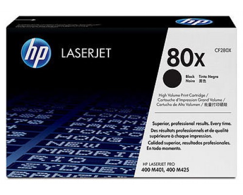 Toner hp cf280x negro 80x m401