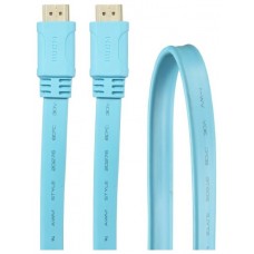 CABLE 3GO HDMI V1.4 PLANO 1.8M 24K CELESTE