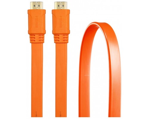 CABLE 3GO HDMI V1.4 PLANO 1.8M 24K NARANJA