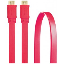 CABLE 3GO HDMI V1.4 PLANO 1.8M 24K ROJO