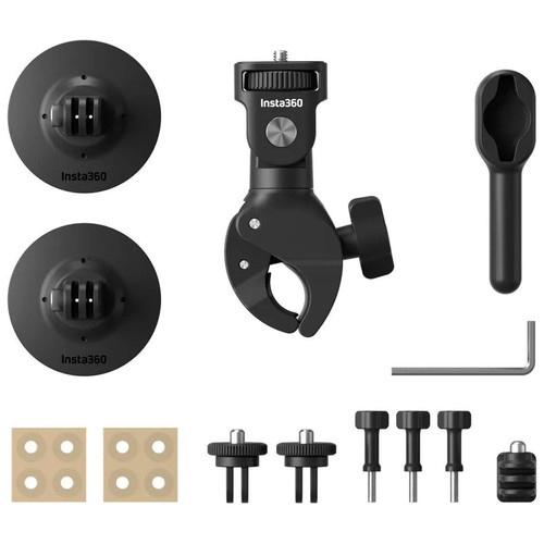 KIT DE MONTAJE PARA MOTOCICLETA / COMPATIBLE CON INSTA360 X4 / X5 / GO ULTRA