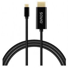 CABLE USB-C a HDMI SAVIO CL-190 1M