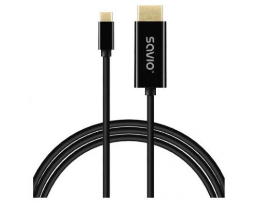 CABLE USB-C a HDMI SAVIO CL-190 1M