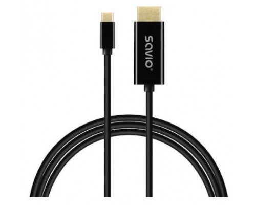 CABLE USB-C a HDMI SAVIO CL-191 2M