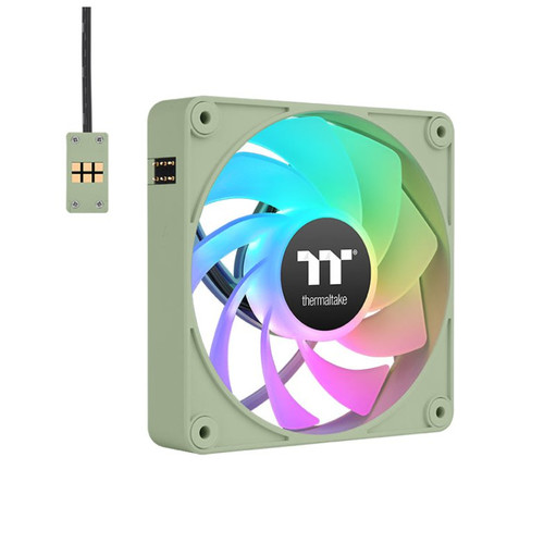 Thermaltake CL-F198-PL12MG-A sistema de refrigeraci&Atilde;&sup3;n para ordenador Carcasa del ordenador Ventilador 12 cm Verde 3 pieza(s)