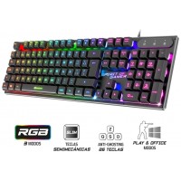 TECLADO SEMI-MECANICO GAMING SPIRIT OF GAMER PRO K1 RGB