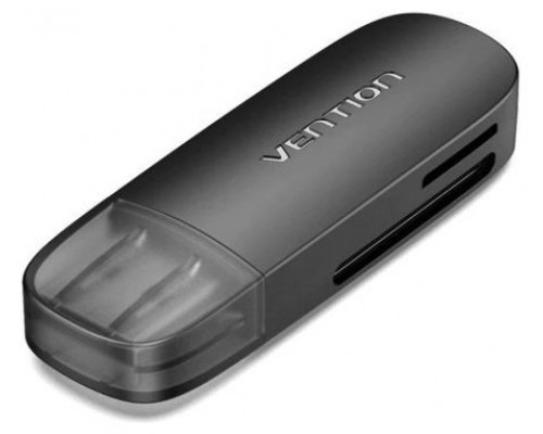 LECTOR TARJETAS EXTERNO USB 2.0 NEGRO VENTION (Espera 4 dias)