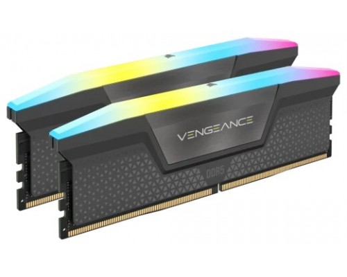 MEMORIA CORSAIR DDR5 64GB 2X32GB PC6000 VENGEANCE RGB CMH64GX5M2B6000Z30