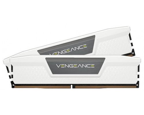 MEMORIA CORSAIR DDR5 32GB 2X16GB PC6000 VENGEANCE BLANCA CMK32GX5M2E6000Z36W