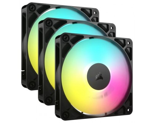 VENTILADOR AUXILIAR RS120 A-RGB 120MM BLACK TRIPLE PACK CORSAIR (Espera 4 dias)