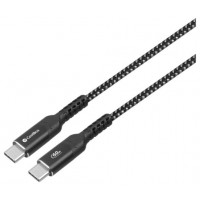 CABLE USB-C A USB-C PD 1.2M 60W GRIS COOLBOX (Espera 4 dias)