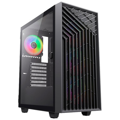 CAJA ATX COOLBOX GA300 GRID LINE ARGB CRISTAL TEMPLADO