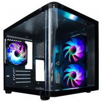 CAJA SEMITORRE/ATX COOLBOX GM100 VISION S/FUENTE