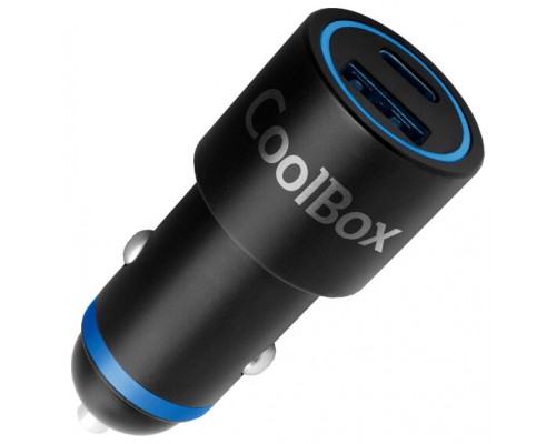 Coolbox Cargador Usb coche 48W USB-A/USB-C