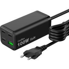 BASE DE CARGA CHARGEMASTER 4 PRO USB/100W GaN NEGRO COOLBOX (Espera 4 dias)-SX8 BASE DE CARGA CHARGEMASTER 4 PRO USB/100W GaN NEGRO COOLBOX (Espera 4 dias)