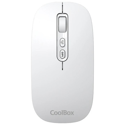 Coolbox Ratón W02-IA Inalámbrico RF+BT Blanco-IA2 Coolbox Ratón W02-IA Inalámbrico RF+BT Blanco