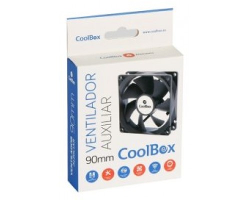 Ventilador auxiliar coolbox 9cm 1600rpm color