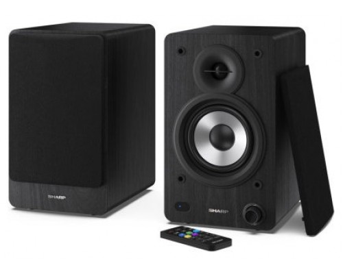 Sharp Bookshelf Speakers De 2 vías Negro Inalámbrico y alámbrico 60 W