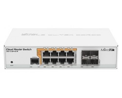 SWITCH MIKROTIK CRS112-8P-4S-IN·