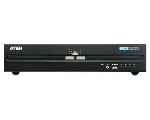 Aten Switch KVM seguro DVI dual display USB de 2 puertos (compatible con PSS PP v3.0)