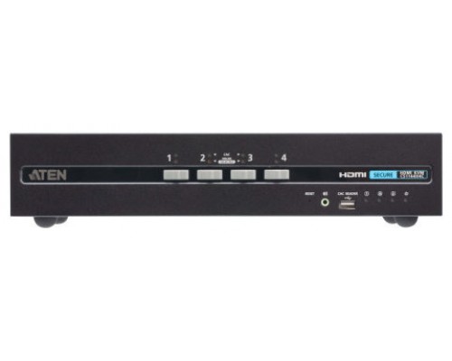 ATEN Switch KVM de seguridad avanzada HDMI dual display USB de 4 puertos con CAC (compatible con PSD PP v4.0)