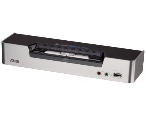 Aten CS1642A interruptor KVM Montaje en rack Negro, Plata