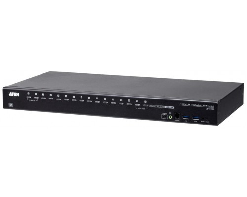 ATEN Switch KVM USB 3.0 4K DisplayPort de 16 puertos