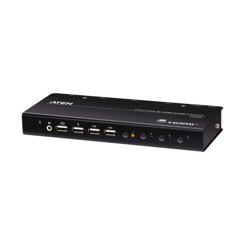 ATEN 4-PORT USB 4K HDMI KVMP SWITCH WITH USB PERIPHERAL SUPPORT (Espera 4 dias)-SX48 ATEN 4-PORT USB 4K HDMI KVMP SWITCH WITH USB PERIPHERAL SUPPORT (Espera 4 dias)