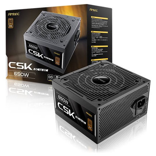 FUENTE ALIMENTACION ANTEC CSK650DC EC 80+ BRONZE ATX NEGRO