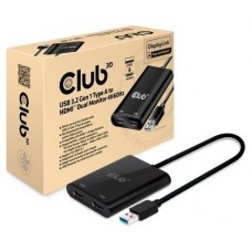 VIDEO SPLITTER CLUB3D USB-A A DUAL HDMI