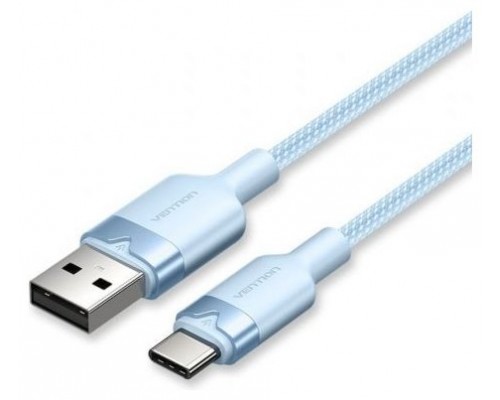 CABLE USB-C A USB-A TRENZADO 1 M AZUL VENTION (Espera 4 dias)