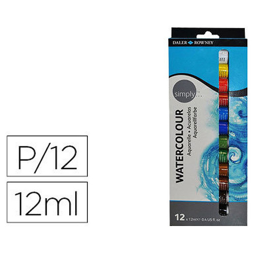 SET ACUARELAS 12X 12ML SIMPLY DALER ROWNEY D134500100 (Espera 4 dias)-SX1 SET ACUARELAS 12X 12ML SIMPLY DALER ROWNEY D134500100 (Espera 4 dias)
