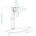 SOPORTE DE MESA CON BASE TOOQ DB1127TN-B PARA 1-DN4 SOPORTE DE MESA CON BASE TOOQ DB1127TN-B PARA 1
