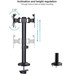 SOPORTE DE MESA TOOQ DB1132TN-B PARA 2 PANTALLAS
