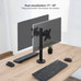 SOPORTE DE MESA TOOQ DB1132TN-B PARA 2 PANTALLAS