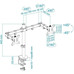 SOPORTE MESA MONITOR/TV TOOQ DB1232TN-B
