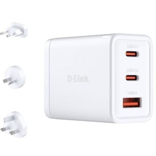 CARGADOR GAN DLINK DCP-651 65W USB-C1/C2 USB-A MAX