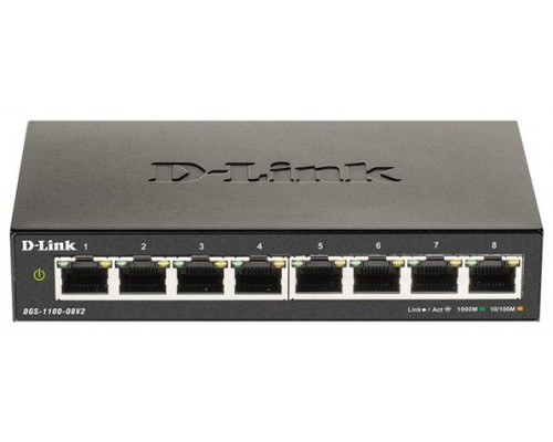 D-Link - DGS-1100-08V2 Switch 8xGb Auto-Negotiating