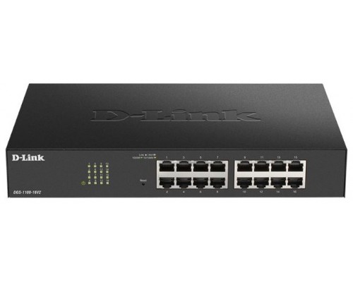 SWITCH SEMIGESTIONABLE D-LINK DGS-1100-16V2/E 16P GIGA RACK·