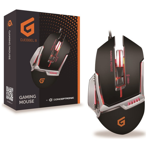 Mouse raton gaming conceptronic djebbel02b optico