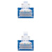 CABLE RED LATIGUILLO RJ45 CAT.6 UTP AWG24 AZUL 2.0 M