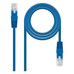 CABLE RED LATIGUILLO RJ45 CAT.6 UTP AWG24 AZUL 2.0 M