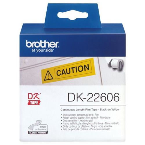 Etiquetas cinta continua brother amarilla dk22606-MR13 Etiquetas cinta continua brother amarilla dk22606