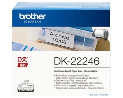 Etiquetas cinta continua brother dk - 22246 papel