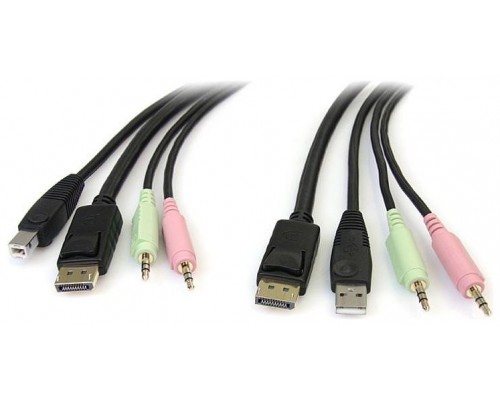 STARTECH CABLE CONMUTADOR KVM USB DISPLAYPORT® 4 E