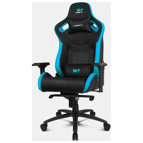 DRIFT DR600BL silla para videojuegos Butaca para jugar Asiento acolchado Negro, Azul