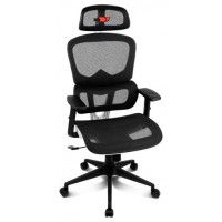 SILLA GAMING DRIFT DRAIR 200  TEJIDO NEGRO / BLANCO MALLA