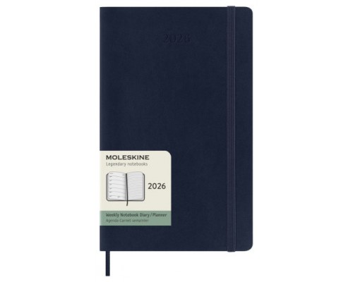 AGENDA 2026 TAPA BLANDA 12 MESES SEMANAL L (13 X 21 CM) AZUL ZAFIRO MOLESKINE DSB2012WN3Y26 (Espera 4 dias)