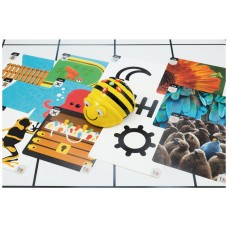 Tapete blanco bee - bot + tarjetas tapete